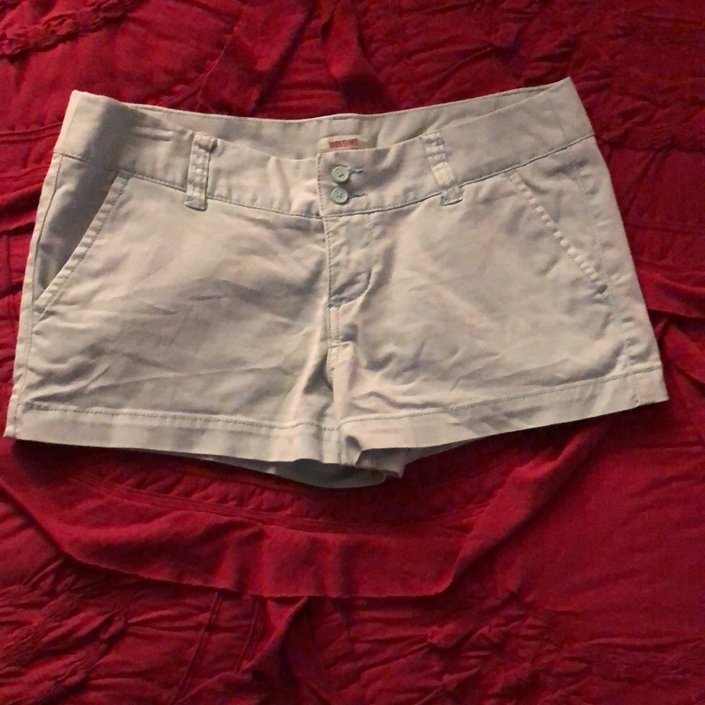 Aqua low waisted shorts